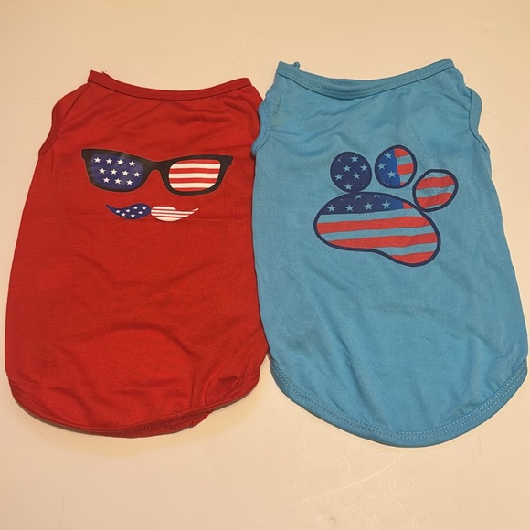 🎉🎉HP NWT- Pack of 2 Happy 4th of July Memorial Day Dog Shirt, Large - Picture 5 of 12